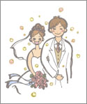 新郎新婦イラスト