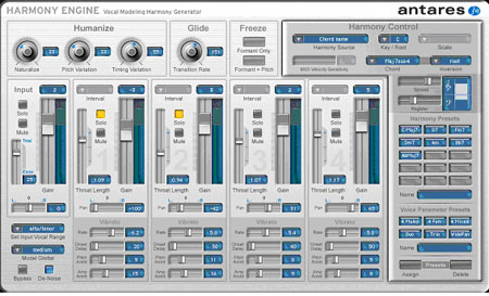 HARMONY ENGINE （ボーカルモデリング・ハーモニージェネレータ スクリーンショット